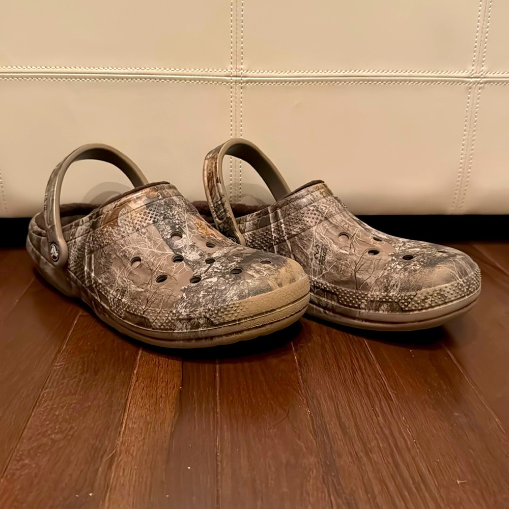 Crocs Unisex Adult Classic Lined Realtree Clog Size 10